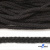 Шнур плетеный d-6 мм круглый, 70% хлопок 30% полиэстер, уп.90+/-1 м, цв.1078-черный - купить в Братске. Цена: 588 руб.