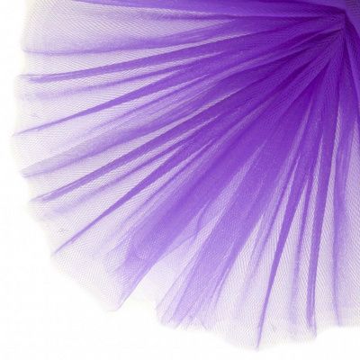 Фатин матовый 16-85, 12 гр/м2, шир.300см, цвет фиолетовый - купить в Братске. Цена 96.31 руб.