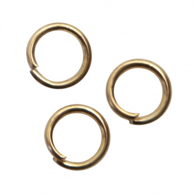 Кольцо  соединительное для бижутерии 5 мм, цв.-золото - купить в Братске. Цена: 0.44 руб.