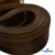 Регилиновая лента, шир.80мм, (уп.25 ярд), цв.- коричневый - купить в Братске. Цена: 648.89 руб.