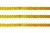 Пайетки "ОмТекс" на нитях, CREAM, 6 мм С / упак.73+/-1м, цв. 92 - золото - купить в Братске. Цена: 484.77 руб.