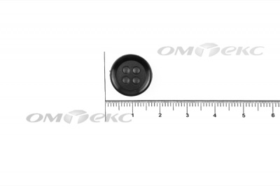 51400/15 мм (4 пр) черные пуговицы - купить в Братске. Цена: 0.67 руб.