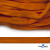 Шнур плетеный (плоский) d-12 мм, (уп.90+/-1м), 100% полиэстер, цв.267 - оранжевый - купить в Братске. Цена: 8.62 руб.