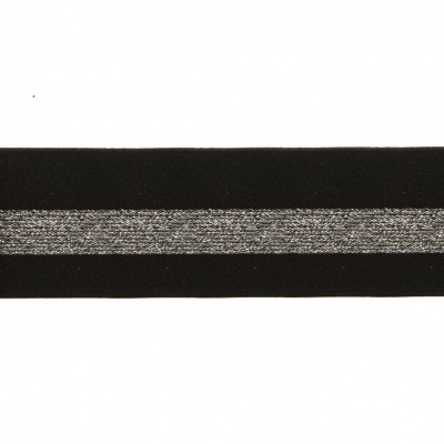 #2/6-Лента эластичная вязаная с рисунком шир.52 мм (45,7+/-0,5 м/бобина) - купить в Братске. Цена: 69.33 руб.