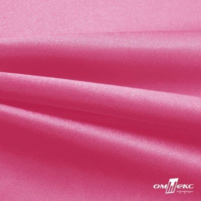 Поли креп-сатин 15-2215, 125 (+/-5) гр/м2, шир.150см, цвет розовый - купить в Братске. Цена 155.57 руб.
