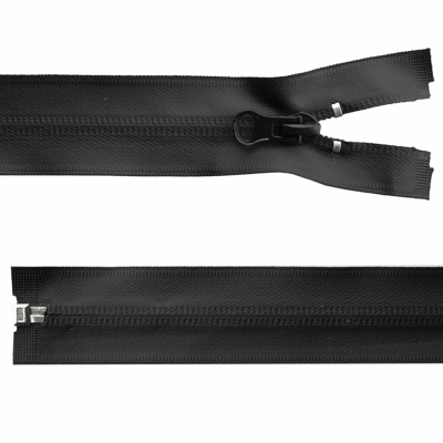 Молния водонепроницаемая PVC Т-7, 100 см, разъемная, цвет чёрный - купить в Братске. Цена: 61.89 руб.