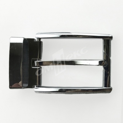 Пряжка металлическая для мужского ремня 845005А#2 (шир.ремня 40 мм), цв.-никель - купить в Братске. Цена: 111.41 руб.
