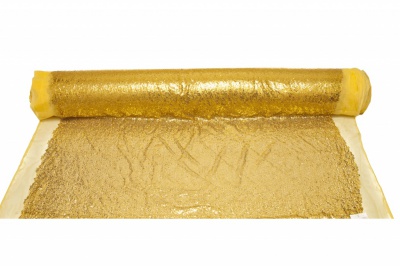 Сетка с пайетками №6, 188 гр/м2, шир.130см, цвет золото - купить в Братске. Цена 371.02 руб.