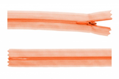 Молния потайная Т3 849, 50 см, капрон, цвет оранжевый - купить в Братске. Цена: 8.87 руб.