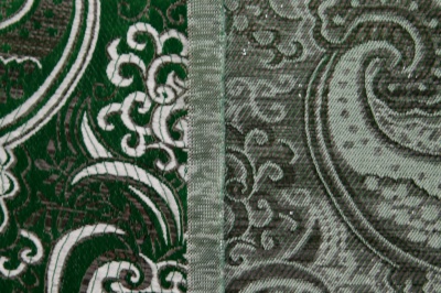 Ткань костюмная жаккард, 135 гр/м2, шир.150см, цвет зелёный№4 - купить в Братске. Цена 441.94 руб.