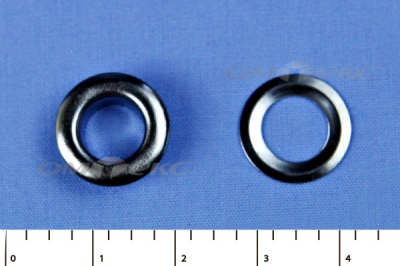 Люверсы металлические, блочка/кольцо, №5 (8 мм) упак.1000 шт- цв.никель - купить в Братске. Цена: 392 руб.