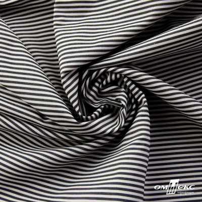 Ткань сорочечная Полоска Кенди, 115 г/м2, 58% пэ,42% хл, шир.150 см, цв.6-черный, (арт.110) - купить в Братске. Цена 306.69 руб.