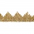 Тесьма металлизированная 0384-0240, шир. 40 мм/уп. 25+/-1 м, цвет золото - купить в Братске. Цена: 490.74 руб.