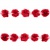 Тесьма плетеная "Рюш", упак. 9,14 м, цвет красный - купить в Братске. Цена: 46.82 руб.