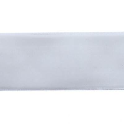 Лента бархатная нейлон, шир.25 мм, (упак. 45,7м), цв.01-белый - купить в Братске. Цена: 991.10 руб.