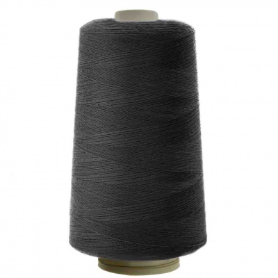 Швейные нитки (армированные) 28S/2, нам. 2 500 м, цвет чёрный - купить в Братске. Цена: 139.91 руб.