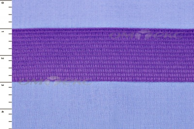 Окантовочная тесьма №0225, шир. 22 мм (в упак. 100 м), цвет фиолет - купить в Братске. Цена: 271.60 руб.