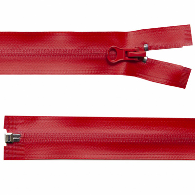 Молния водонепроницаемая PVC Т-7, 60 см, разъемная, цвет (820) красный - купить в Братске. Цена: 49.39 руб.