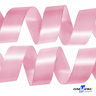 050-нежно-розовый Лента атласная упаковочная (В) 85+/-5гр/м2, шир.50 мм (1/2), 25+/-1 м - купить в Братске. Цена: 120.46 руб.