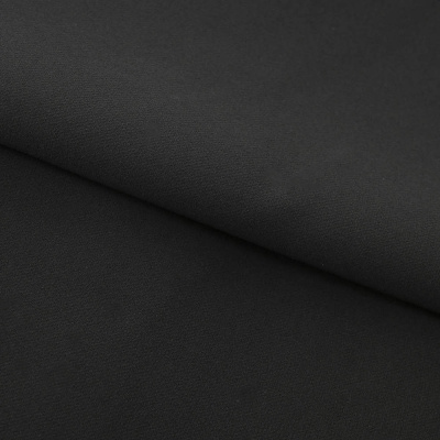 Костюмная ткань "Элис", 200 гр/м2, шир.150см, цвет чёрный - купить в Братске. Цена 306.20 руб.