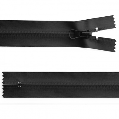 Молния водонепроницаемая PVC Т-7, 20 см, неразъемная, цвет чёрный - купить в Братске. Цена: 21.56 руб.