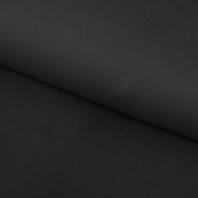 Костюмная ткань "Элис", 220 гр/м2, шир.150 см, цвет чёрный - купить в Братске. Цена 308 руб.