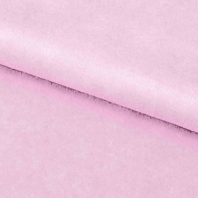 Велюр JS LIGHT 1, 220 гр/м2, шир.150 см, (3,3 м/кг), цвет бл.розовый - купить в Братске. Цена 1 055.34 руб.