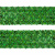 Тесьма с пайетками D4, шир. 35 мм/уп. 25+/-1 м, цвет зелёный - купить в Братске. Цена: 1 308.30 руб.