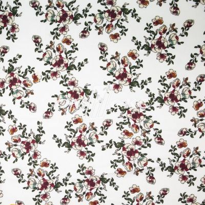 Плательная ткань "Фламенко" 23.1, 80 гр/м2, шир.150 см, принт растительный - купить в Братске. Цена 264.56 руб.