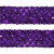 Тесьма с пайетками 12, шир. 35 мм/уп. 25+/-1 м, цвет фиолет - купить в Братске. Цена: 1 308.30 руб.