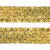 Тесьма с пайетками D16, шир. 35 мм/уп. 25+/-1 м, цвет золото - купить в Братске. Цена: 1 281.60 руб.