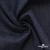 Ткань костюмная "Джинс" с начесом, 320 г/м2, 80% хлопок 20%полиэстер, шир. 160 см, т.синий - купить в Братске. Цена 492.24 руб.