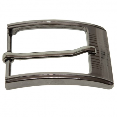 Пряжка металлическая для мужского ремня SC035#7 (шир.ремня 40 мм), цв.-тем.никель - купить в Братске. Цена: 43.93 руб.