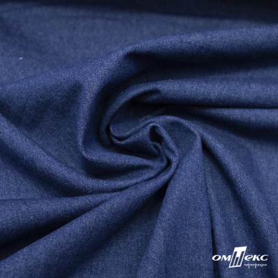 Ткань костюмная "Джинс", 315 г/м2, 100% хлопок, шир. 150 см,   Цв. 7/ Dark blue - купить в Братске. Цена 588 руб.