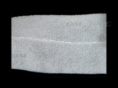 WS7225-прокладочная лента усиленная швом для подгиба 30мм-белая (50м) - купить в Братске. Цена: 16.71 руб.