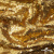 Трикотажное полотно, Сетка с пайетками,188 гр/м2, шир.140 см, цв.-тем.золото (#51) - купить в Братске. Цена 505.15 руб.