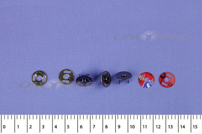 Кнопки магнитные МКМ-02, диам. 18 мм, чёрный никель - купить в Братске. Цена: 14.49 руб.