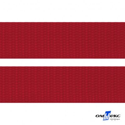 Красный - цв.171- Текстильная лента-стропа 550 гр/м2 ,100% пэ шир.50 мм (боб.50+/-1 м) - купить в Братске. Цена: 797.67 руб.