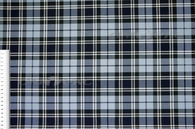 Ткань костюмная клетка Т7274 2004, 220 гр/м2, шир.150см, цвет т.синий/гол/бел - купить в Братске. Цена 