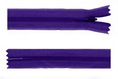 Молния потайная Т3 866, 50 см, капрон, цвет фиолетовый - купить в Братске. Цена: 8.62 руб.