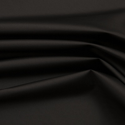 Курточная ткань Дюэл (дюспо), PU/WR/Milky, 80 гр/м2, шир.150см, цвет чёрный - купить в Братске. Цена 141.80 руб.
