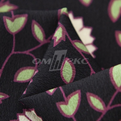 Плательная ткань "Фламенко" 10.1, 80 гр/м2, шир.150 см, принт растительный - купить в Братске. Цена 241.49 руб.