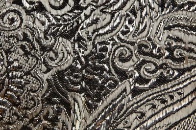 Ткань костюмная жаккард №11, 140 гр/м2, шир.150см, цвет тем.серебро - купить в Братске. Цена 383.29 руб.