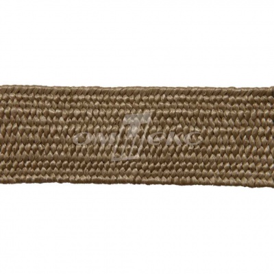 Тесьма отделочная полипропиленовая плетеная эластичная #2, шир. 40мм, цв.- соломенный - купить в Братске. Цена: 50.99 руб.