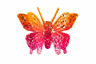 Бабочка декоративная пластиковая #10 - купить в Братске. Цена: 7.09 руб.