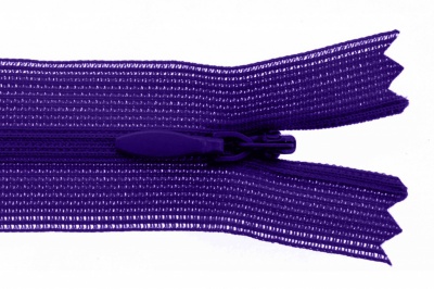 Молния потайная Т3 866, 20 см, капрон, цвет фиолетовый - купить в Братске. Цена: 5.27 руб.