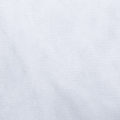 Трикотажное полотно Тюль Кристалл, 100% полиэфир, 16-01/белый, 15гр/м2, шир.160см. - купить в Братске. Цена 128.39 руб.