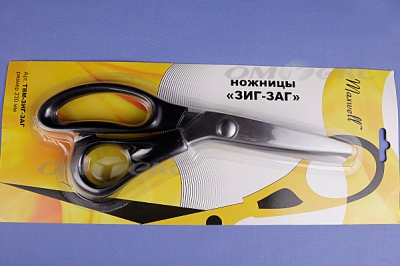Ножницы ЗИГ-ЗАГ "MAXWELL" 230 мм - купить в Братске. Цена: 1 041.25 руб.