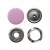 Кнопка рубашечная (закрытая) 9,5мм - эмаль, цв.003 - розовый - купить в Братске. Цена: 5.74 руб.