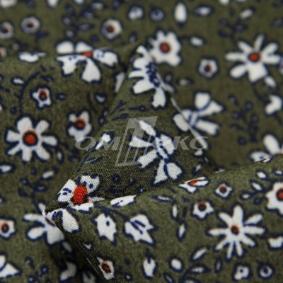 Плательная ткань "Фламенко" 11.2, 80 гр/м2, шир.150 см, принт растительный - купить в Братске. Цена 259.21 руб.